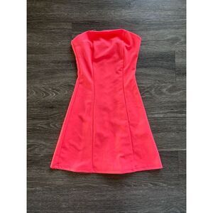 NWOT Miscreants London x Revolve Bright Neon Coral Cupid Mini With Slit US 2